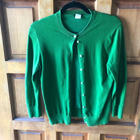 J. Crew Sweaters - J Crew Lightweight Cotton Blend Cardigan Sz Medium